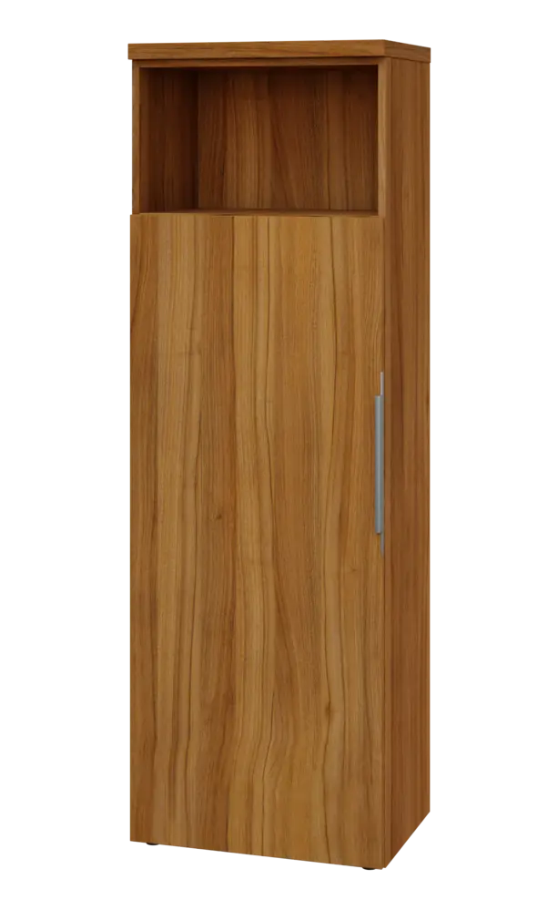 SIN 5 - 6DN kancelářská skříň, 1-dveřová/nika, levá, 1820x600x400, ořech světlý